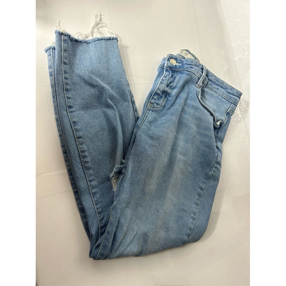 Free People Jeans FP We The Free Frayed Raw Hem‎ Denim Distressed Size 31x25